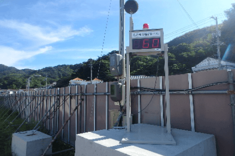 環境モニタリング機器設置および測定状況